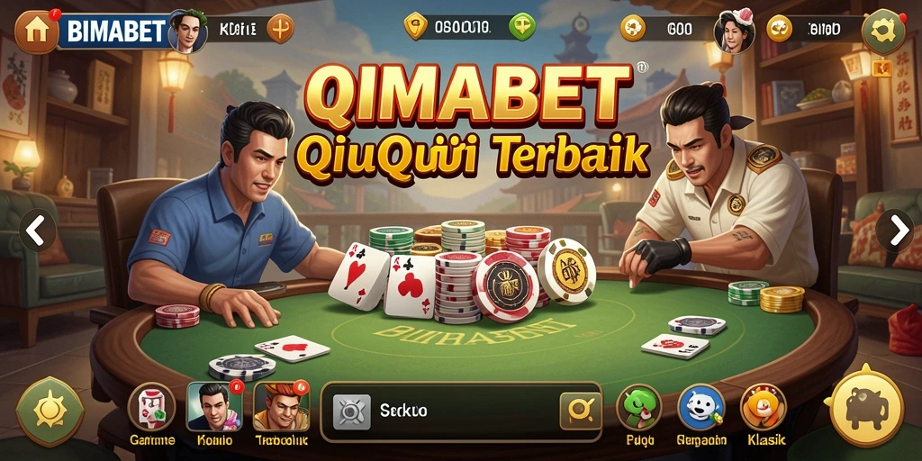 Tampilan menarik dari gameplay QiuQiu di BIMABET.