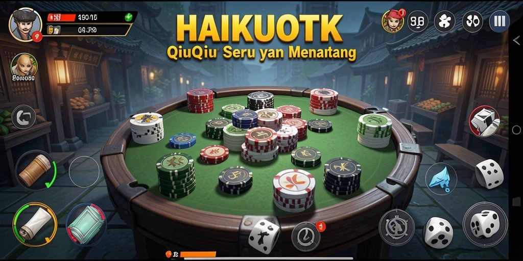 Screenshot utama HAIKUOTK dengan gameplay QiuQiu yang seru.