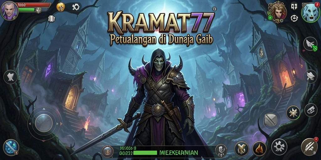 Tampilan gameplay yang mendebarkan di dunia gaib KRAMAT77.