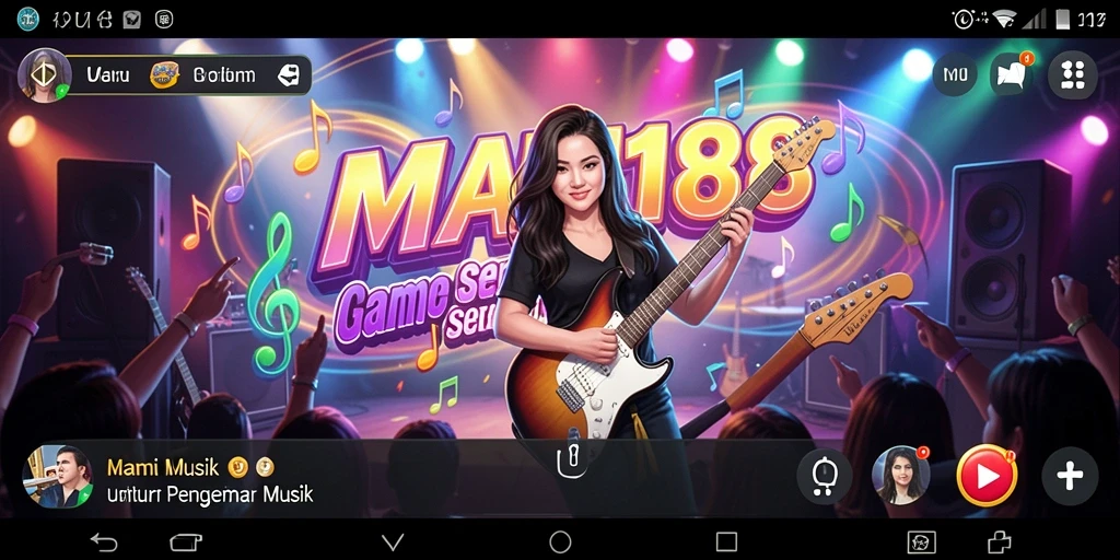 Tampilan gameplay MAMI188 yang seru dan penuh musik.
