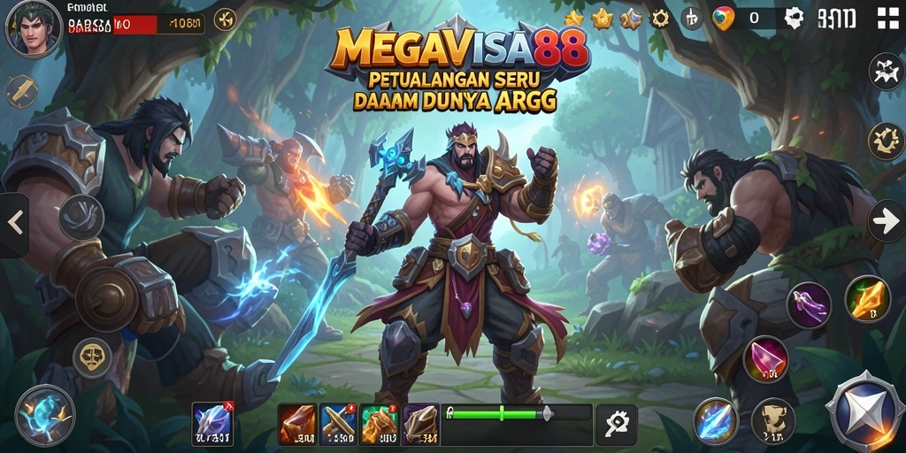 Tampilan gameplay mendebarkan di dunia ARPG MEGAVISA88.