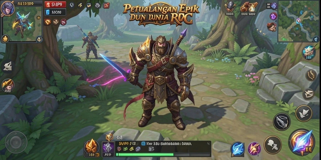 Gameplay SVIP9 yang menegangkan dalam dunia RPG yang luas.